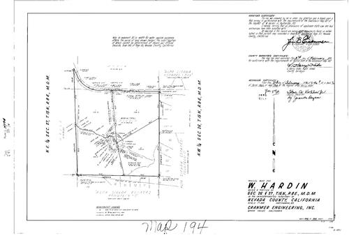 Click to see Parcel Map Book 2, pg. 194 (1972) of Nevada County Recorders Parcel Maps Book 2