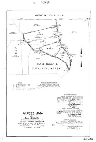 Click to see Parcel Map Book 2, pg. 196 (1972) of Nevada County Recorders Parcel Maps Book 2