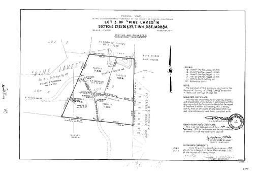 Click to see Parcel Map Book 2, pg. 198 (1972) of Nevada County Recorders Parcel Maps Book 2