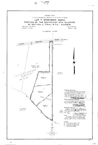 Click to see Parcel Map Book 2, pg. 202 (1972) of Nevada County Recorders Parcel Maps Book 2