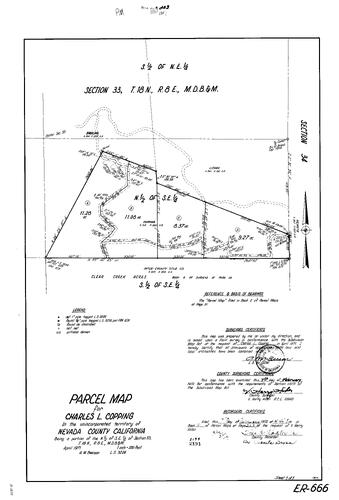 Click to see Parcel Map Book 2, pg. 203 (1972) of Nevada County Recorders Parcel Maps Book 2