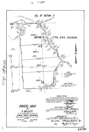 Click to see Parcel Map Book 2, pg. 216 (1972) of Nevada County Recorders Parcel Maps Book 2