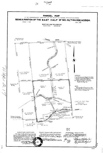 Click to see Parcel Map Book 2, pg. 217 (1972) of Nevada County Recorders Parcel Maps Book 2