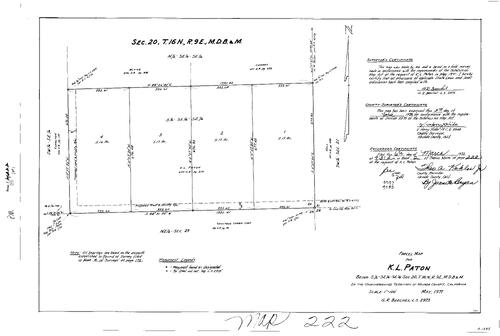Click to see Parcel Map Book 2, pg. 222 (1972) of Nevada County Recorders Parcel Maps Book 2