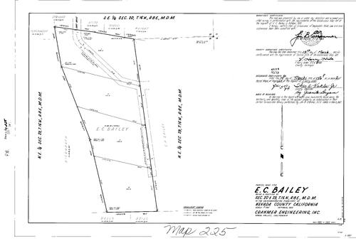 Click to see Parcel Map Book 2, pg. 225 (1972) of Nevada County Recorders Parcel Maps Book 2