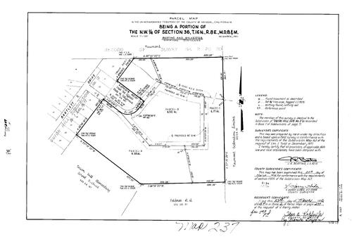 Click to see Parcel Map Book 2, pg. 237 (1972) of Nevada County Recorders Parcel Maps Book 2