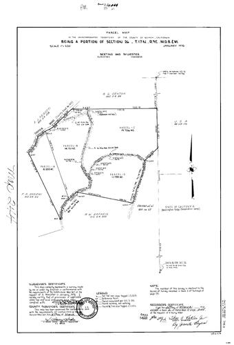 Click to see Parcel Map Book 2, pg. 244 (1972) of Nevada County Recorders Parcel Maps Book 2