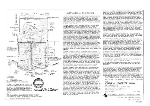 Click to see Parcel Map Book 20, pg. 1 (2006) of Nevada County Recorders Parcel Maps Book 20