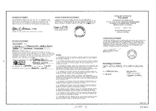 Click to see Parcel Map Book 20, pg. 3 (2006) of Nevada County Recorders Parcel Maps Book 20