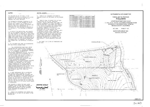 Click to see Parcel Map Book 20, pg. 3 (2006) of Nevada County Recorders Parcel Maps Book 20