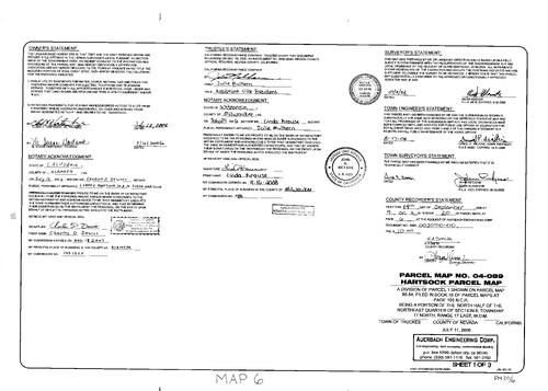 Click to see Parcel Map Book 20, pg. 6 (2006) of Nevada County Recorders Parcel Maps Book 20