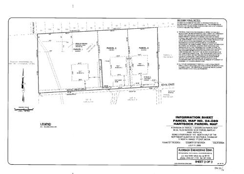 Click to see Parcel Map Book 20, pg. 6 (2006) of Nevada County Recorders Parcel Maps Book 20