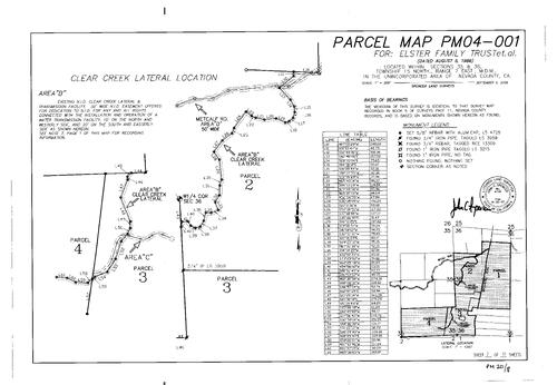 Click to see Parcel Map Book 20, pg. 8 (2006) of Nevada County Recorders Parcel Maps Book 20