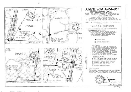 Click to see Parcel Map Book 20, pg. 8 (2006) of Nevada County Recorders Parcel Maps Book 20