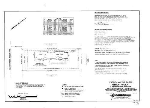 Click to see Parcel Map Book 20, pg. 10 (2006) of Nevada County Recorders Parcel Maps Book 20