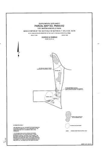 Click to see Parcel Map Book 20, pg. 11 (2006) of Nevada County Recorders Parcel Maps Book 20