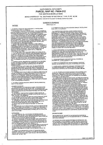 Click to see Parcel Map Book 20, pg. 11 (2006) of Nevada County Recorders Parcel Maps Book 20