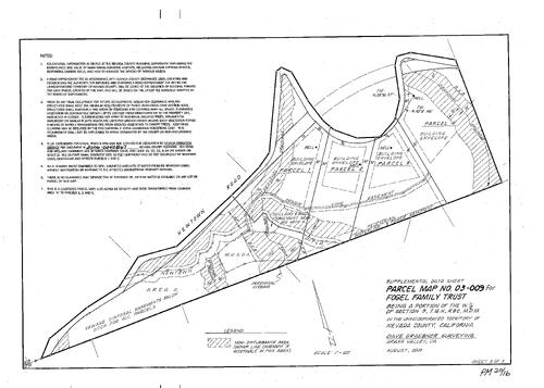 Click to see Parcel Map Book 20, pg. 16 (2006) of Nevada County Recorders Parcel Maps Book 20