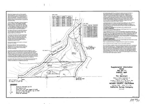 Click to see Parcel Map Book 20, pg. 17 (2006) of Nevada County Recorders Parcel Maps Book 20