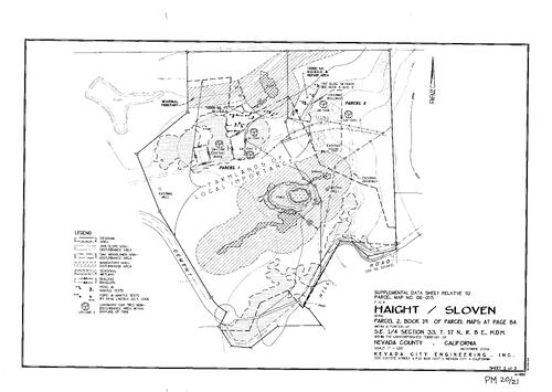 Click to see Parcel Map Book 20, pg. 21 (2006) of Nevada County Recorders Parcel Maps Book 20