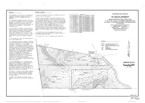 Click to see Parcel Map Book 20, pg. 25 (2007) of Nevada County Recorders Parcel Maps Book 20