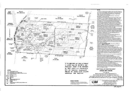 Click to see Parcel Map Book 20, pg. 30 (2007) of Nevada County Recorders Parcel Maps Book 20