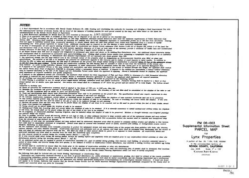 Click to see Parcel Map Book 20, pg. 32 (2007) of Nevada County Recorders Parcel Maps Book 20