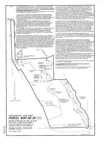 Click to see Parcel Map Book 20, pg. 35 (2007) of Nevada County Recorders Parcel Maps Book 20