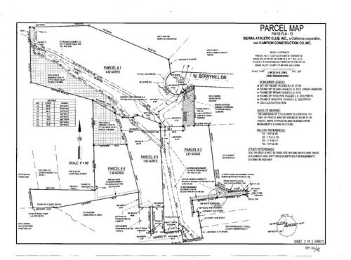 Click to see Parcel Map Book 20, pg. 40 (2007) of Nevada County Recorders Parcel Maps Book 20