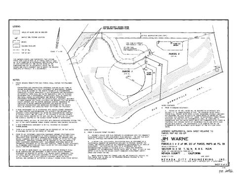 Click to see Parcel Map Book 20, pg. 42 (2007) of Nevada County Recorders Parcel Maps Book 20