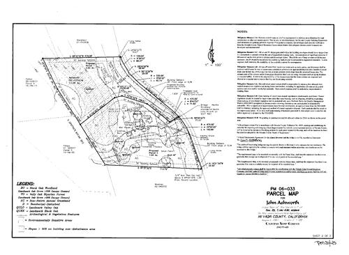 Click to see Parcel Map Book 20, pg. 45 (2007) of Nevada County Recorders Parcel Maps Book 20