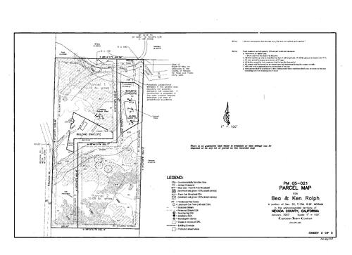 Click to see Parcel Map Book 20, pg. 50 (2007) of Nevada County Recorders Parcel Maps Book 20