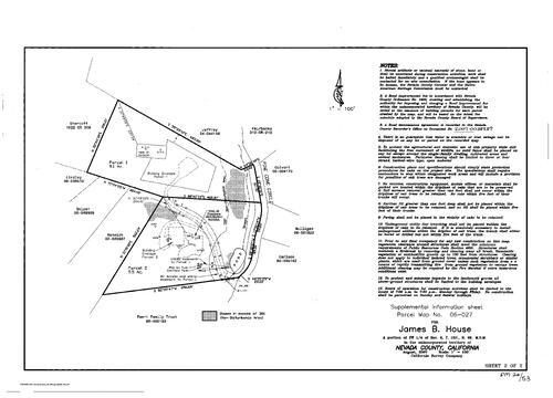 Click to see Parcel Map Book 20, pg. 53 (2007) of Nevada County Recorders Parcel Maps Book 20