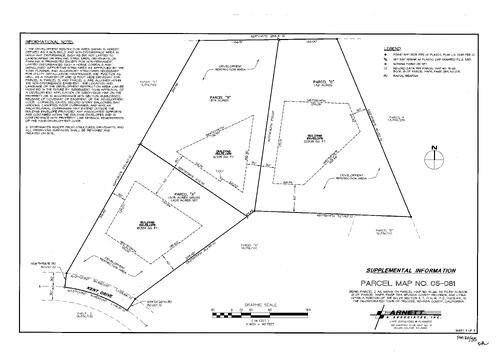 Click to see Parcel Map Book 20, pg. 55 (2007) of Nevada County Recorders Parcel Maps Book 20