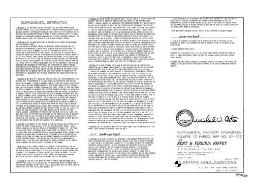 Click to see Parcel Map Book 20, pg. 59 (2008) of Nevada County Recorders Parcel Maps Book 20