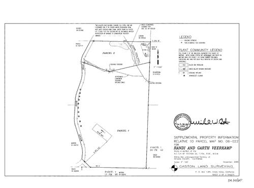 Click to see Parcel Map Book 20, pg. 60 (2008) of Nevada County Recorders Parcel Maps Book 20