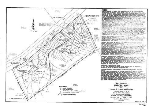 Click to see Parcel Map Book 20, pg. 61 (2008) of Nevada County Recorders Parcel Maps Book 20