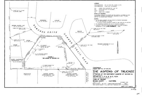 Click to see Parcel Map Book 20, pg. 75 (2008) of Nevada County Recorders Parcel Maps Book 20