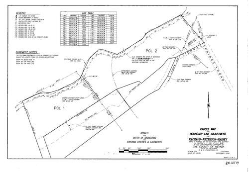 Click to see Parcel Map Book 20, pg. 79 (2008) of Nevada County Recorders Parcel Maps Book 20