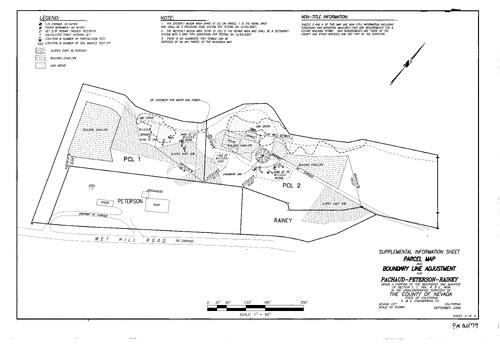 Click to see Parcel Map Book 20, pg. 79 (2008) of Nevada County Recorders Parcel Maps Book 20