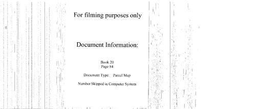 Click to see Parcel Map Book 20, pg. 84 of Nevada County Recorders Parcel Maps Book 20
