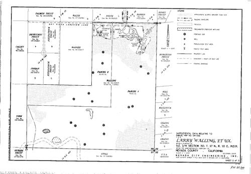 Click to see Parcel Map Book 20, pg. 89 (2009) of Nevada County Recorders Parcel Maps Book 20