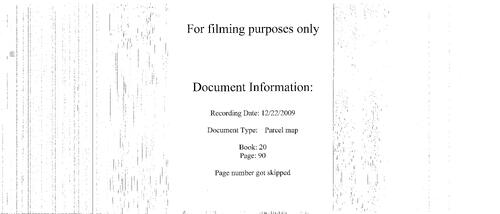 Click to see Parcel Map Book 20, pg. 90 of Nevada County Recorders Parcel Maps Book 20