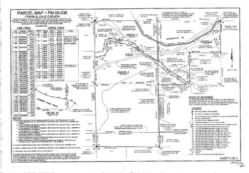 Click to see Parcel Map Book 20, pg. 92 (2009) of Nevada County Recorders Parcel Maps Book 20