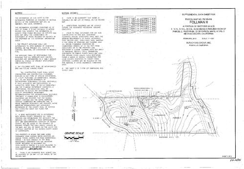 Click to see Parcel Map Book 20, pg. 94 (2009) of Nevada County Recorders Parcel Maps Book 20
