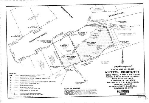 Click to see Parcel Map Book 20, pg. 95 (2010) of Nevada County Recorders Parcel Maps Book 20