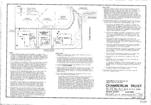 Click to see Parcel Map Book 20, pg. 100 (2010) of Nevada County Recorders Parcel Maps Book 20
