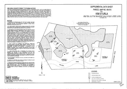 Click to see Parcel Map Book 20, pg. 103 (2010) of Nevada County Recorders Parcel Maps Book 20