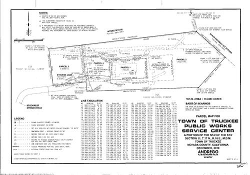 Click to see Parcel Map Book 21, pg. 1 (2011) of Nevada County Recorders Parcel Maps Book 21