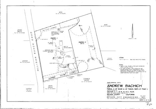 Click to see Parcel Map Book 21, pg. 002 (2011) of Nevada County Recorders Parcel Maps Book 21